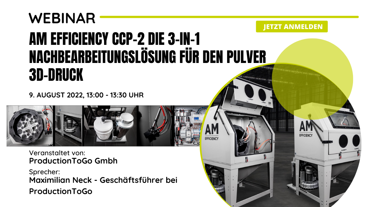 AM Efficiency CCP-2 die 3-in-1 Nachbearbeitungslösung für den Pulver 3D-Druck (3)